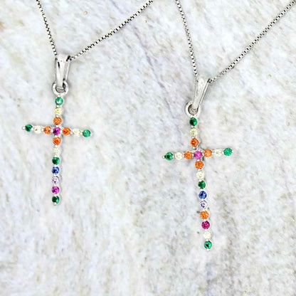 cross necklace dainty lucigo jewelry